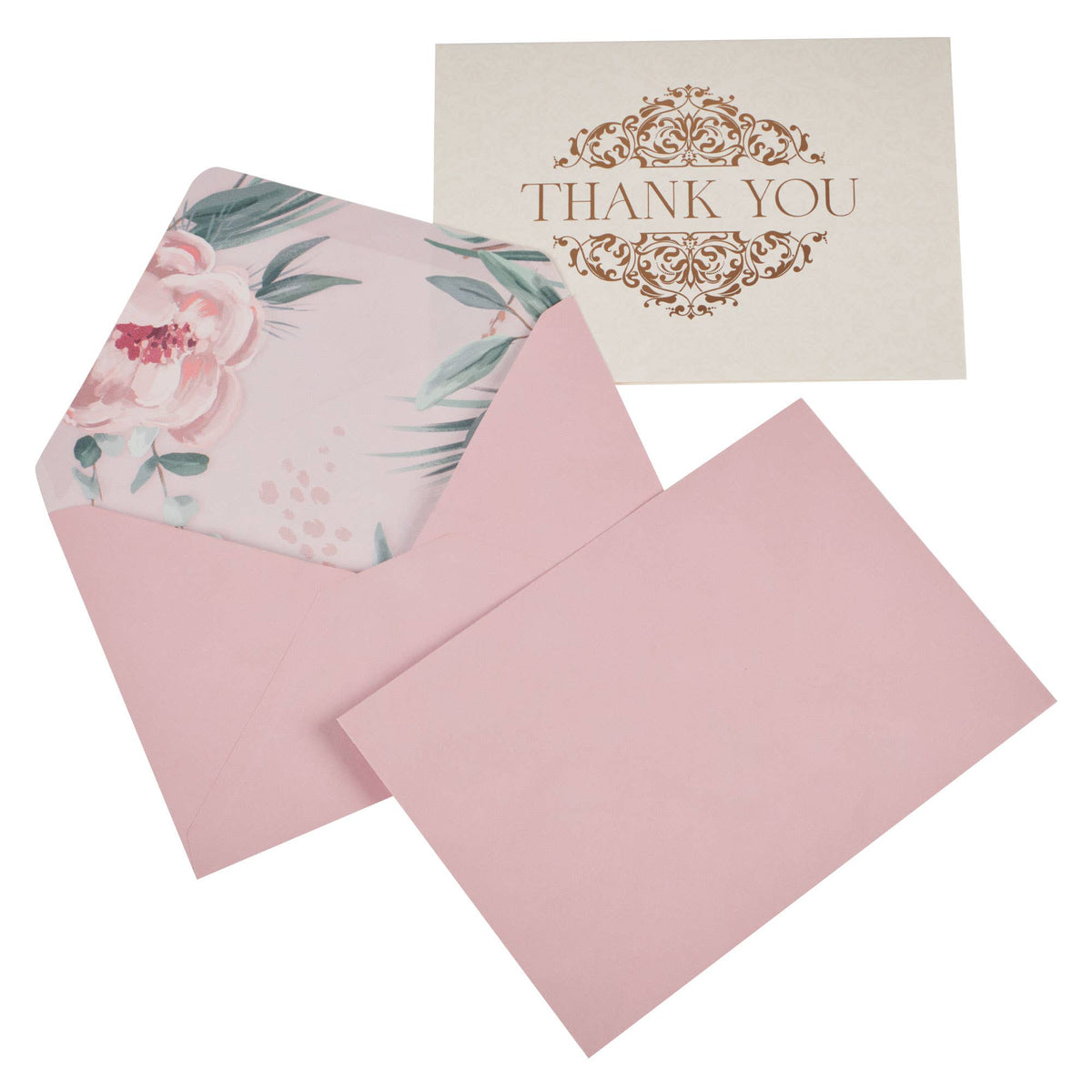 Boxed thank you cards featuring filigree designs by Christian Art Gifts, with elegant floral patterns and heartfelt message inside.
