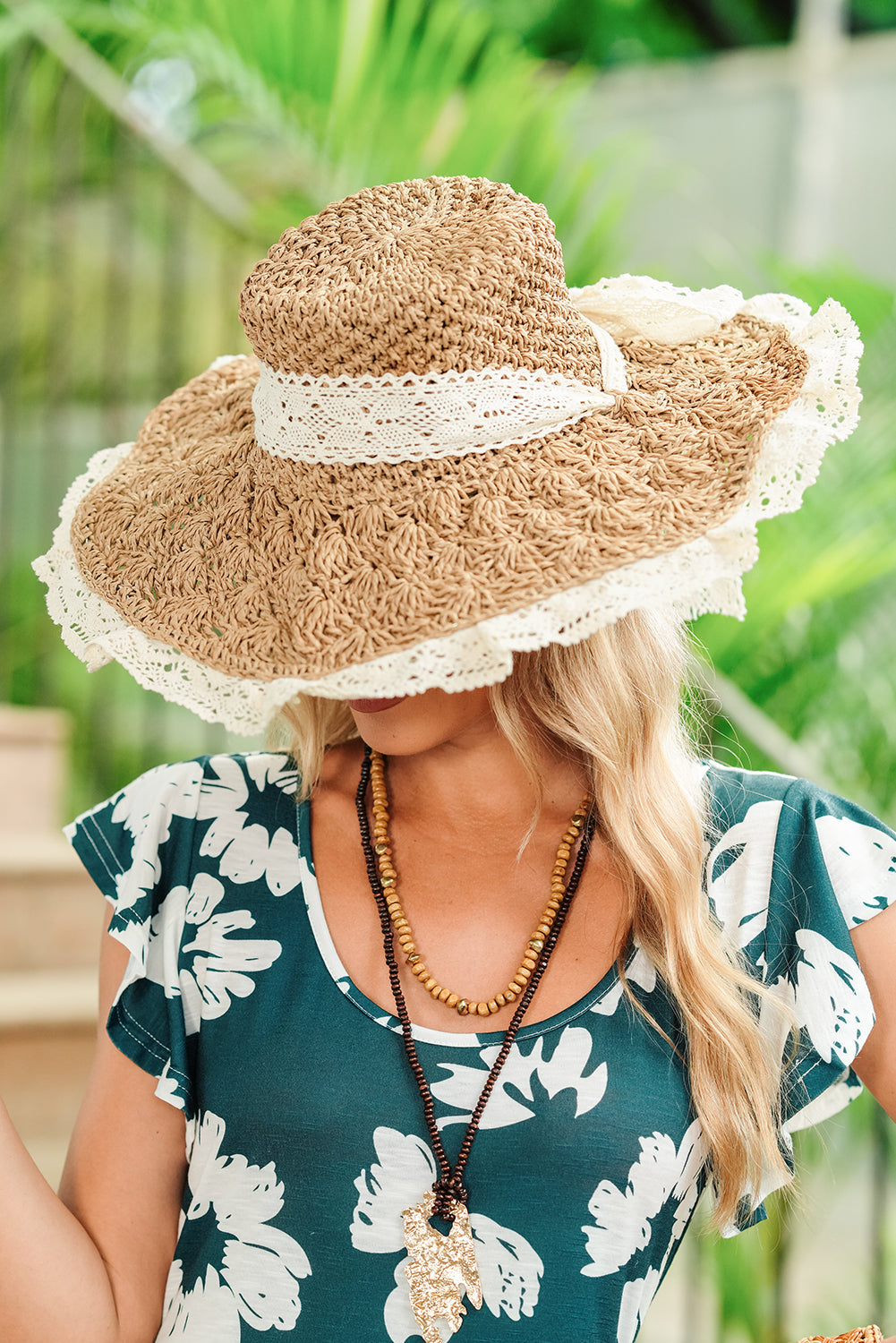 CSB Private Label parchment sun hat with wide brim and adjustable strap for sun protection and stylish outdoor wear.