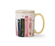 Rifle Paper Company porcelain mug featuring a Ladies Night Book Club design with floral accents and stylish lettering.
