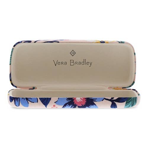 Vera Bradley Eyewear Reader Case in Paradise Coral with floral pattern and zipper closure, designed to hold reading glasses securely.