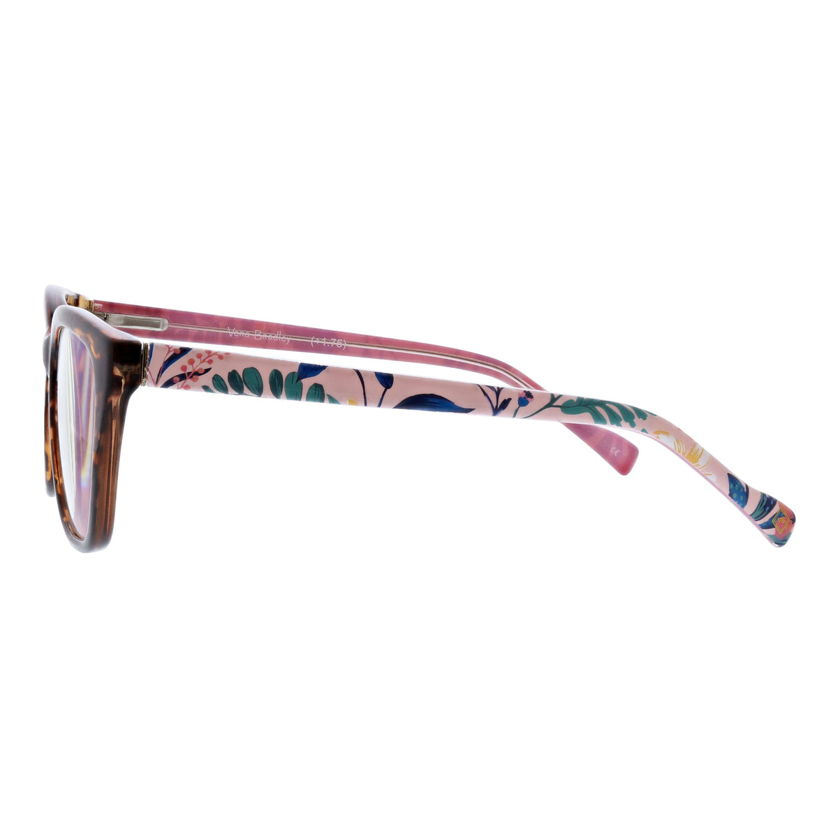 Vera Bradley Eyewear Mason Paradise Coral blue light readers with coral and blue frame design, featuring clear lenses.
