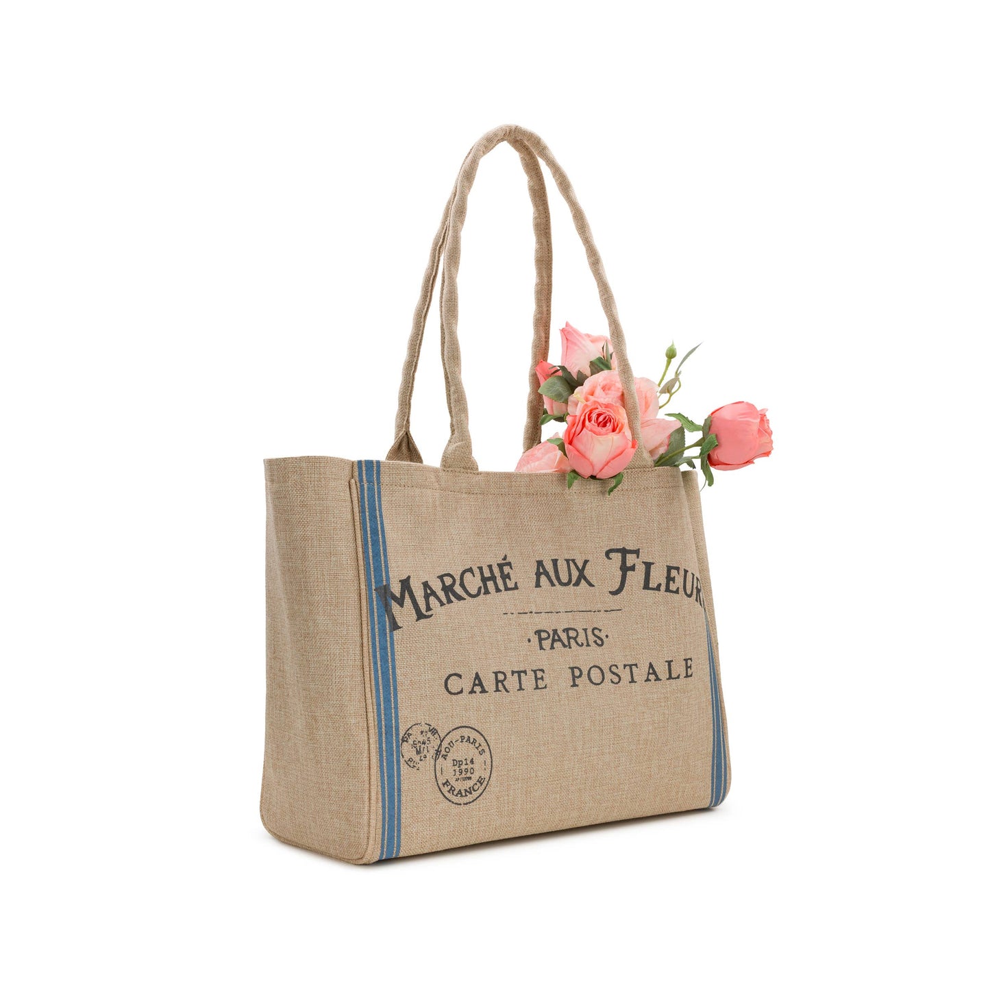 Patricia Nash Parisian Market Tote with woven design, featuring sturdy handles and spacious interior for carrying essentials.