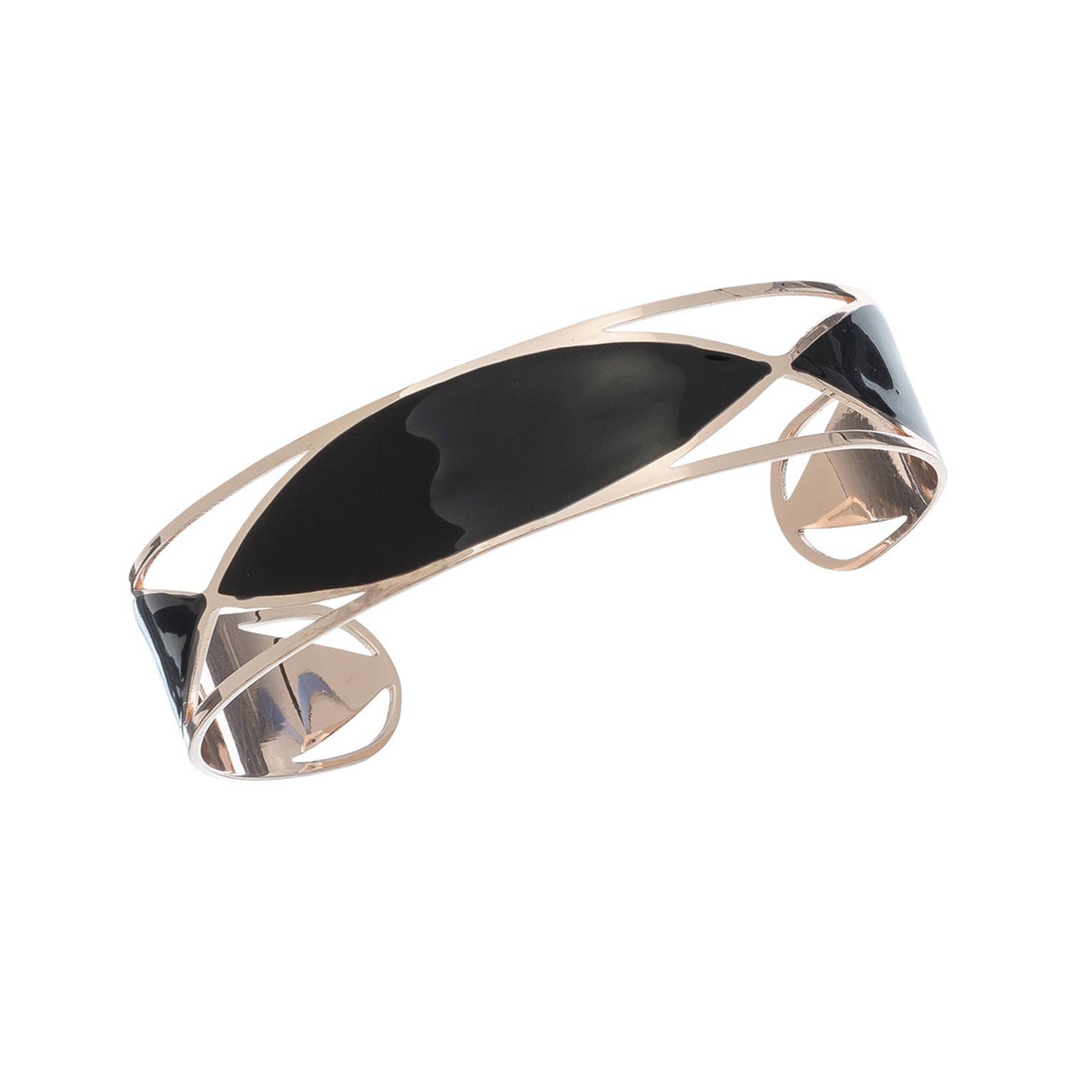 Elsie & Zoey hypoallergenic stainless steel oval bracelet featuring sleek, polished metal links for a stylish, allergy-friendly accessory.