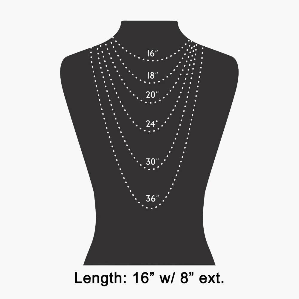 Shell Grid Rectangle Pendant Layered Cord Necklace