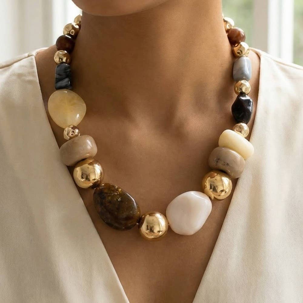 Assorted Chunky Resin Statement Necklace
