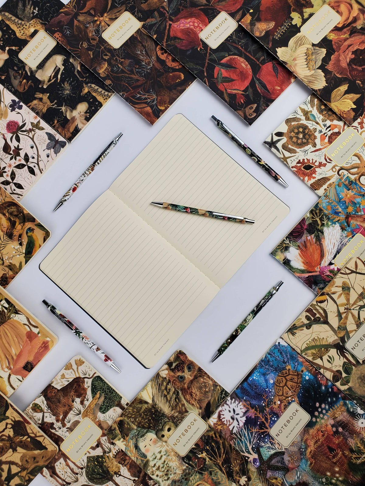 BV by Bruno Visconti Lush Bouquet Notebook with colorful floral cover and high-quality paper for writing and note-taking.