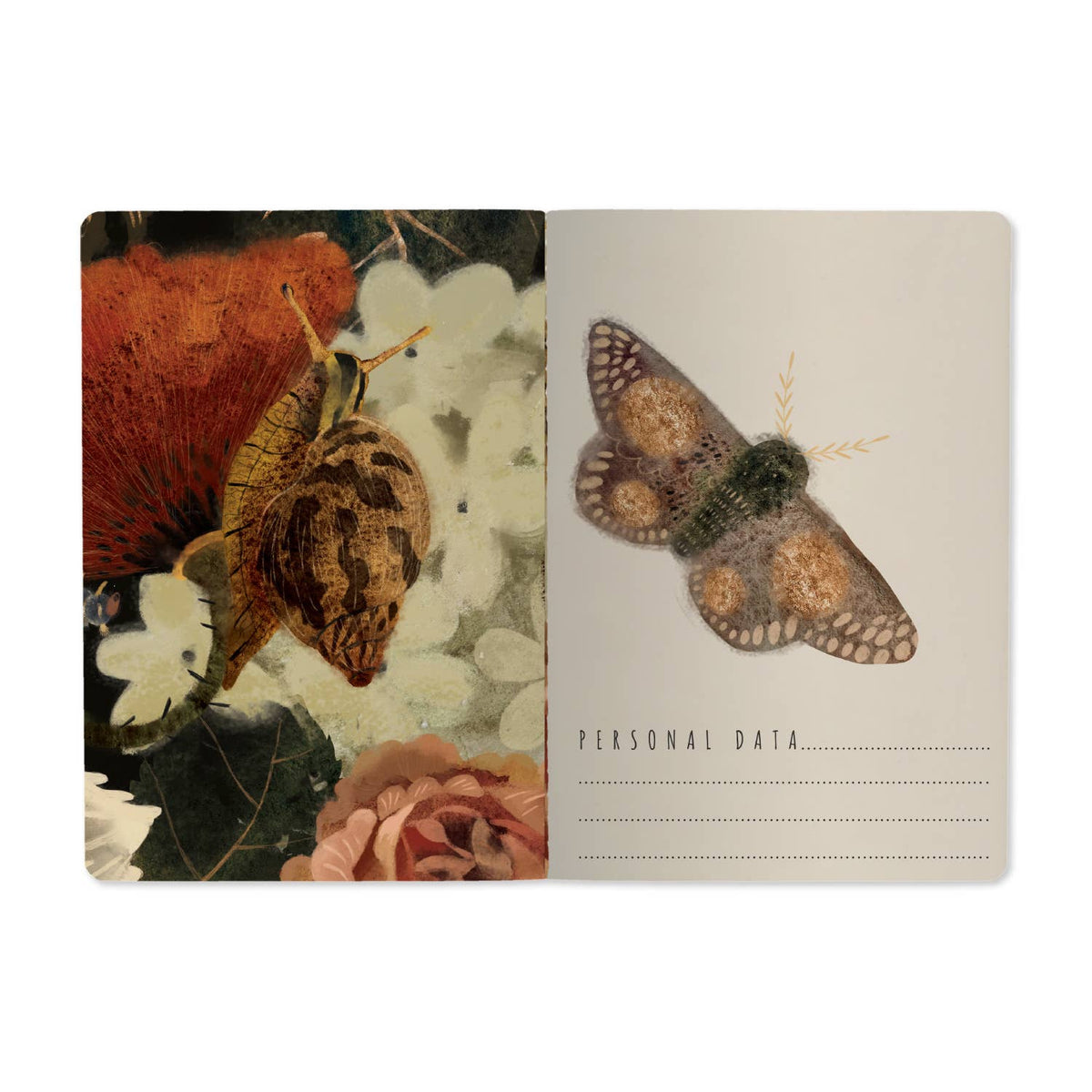 BV Bruno Visconti Lush Bouquet Notebook with floral cover, featuring vibrant colors and elegant design on the front.