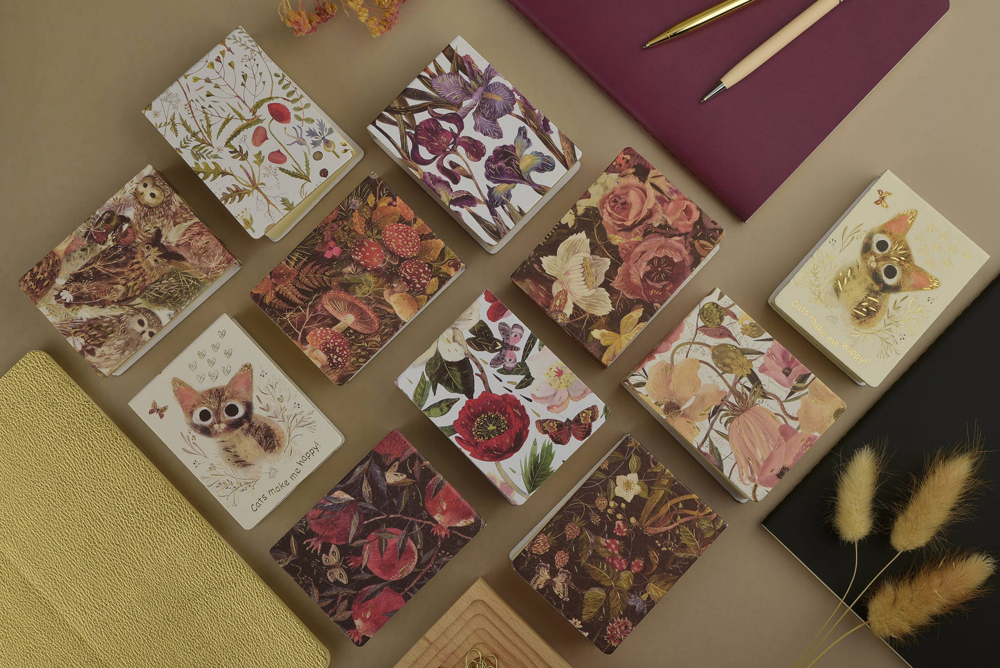 Tear-Away Notepad with lush floral bouquet cover by BV by Bruno Visconti, featuring colorful flower illustrations on white background