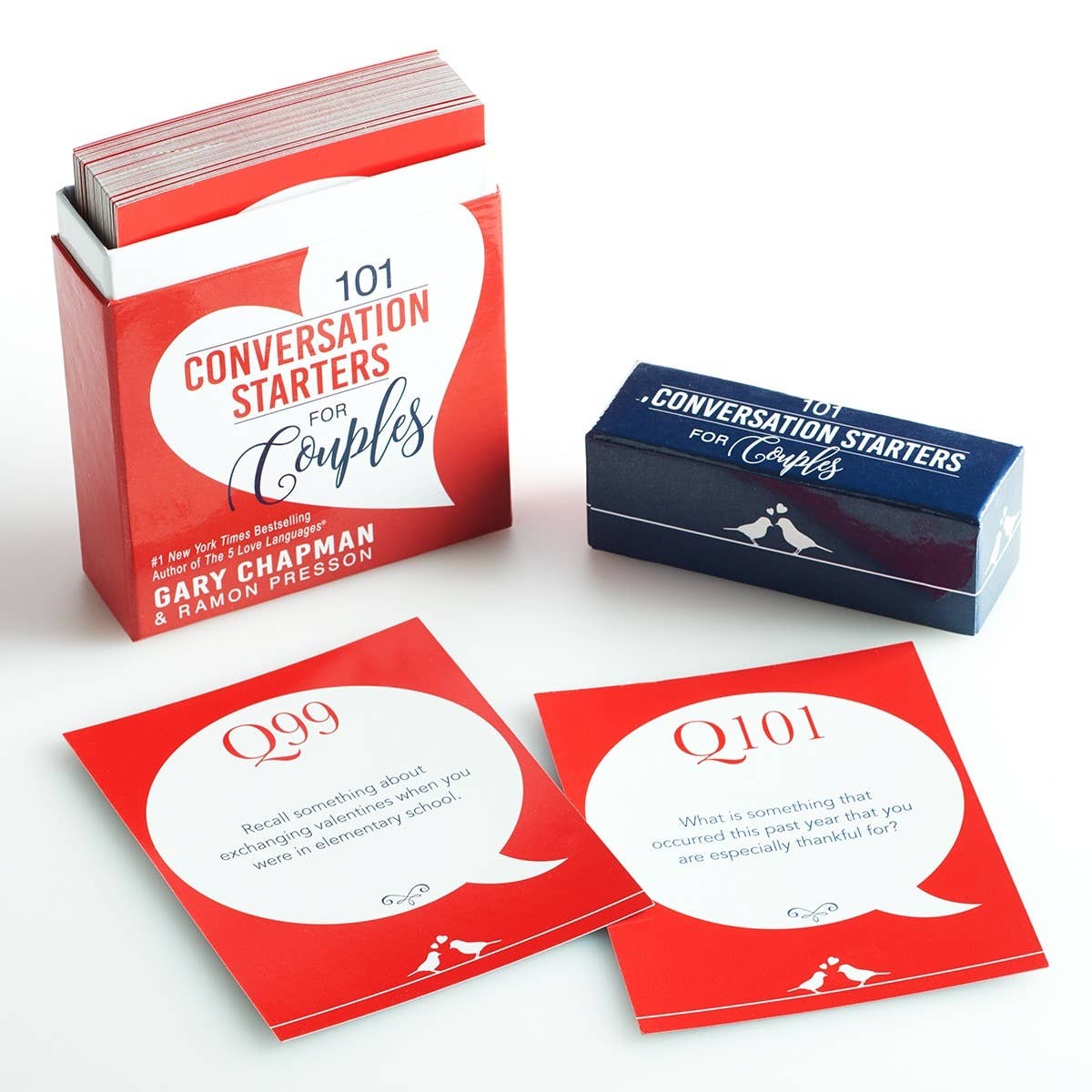 Christian Art Gifts 101 Conversation Starters for Couples card deck with colorful, engaging question cards for meaningful discussions