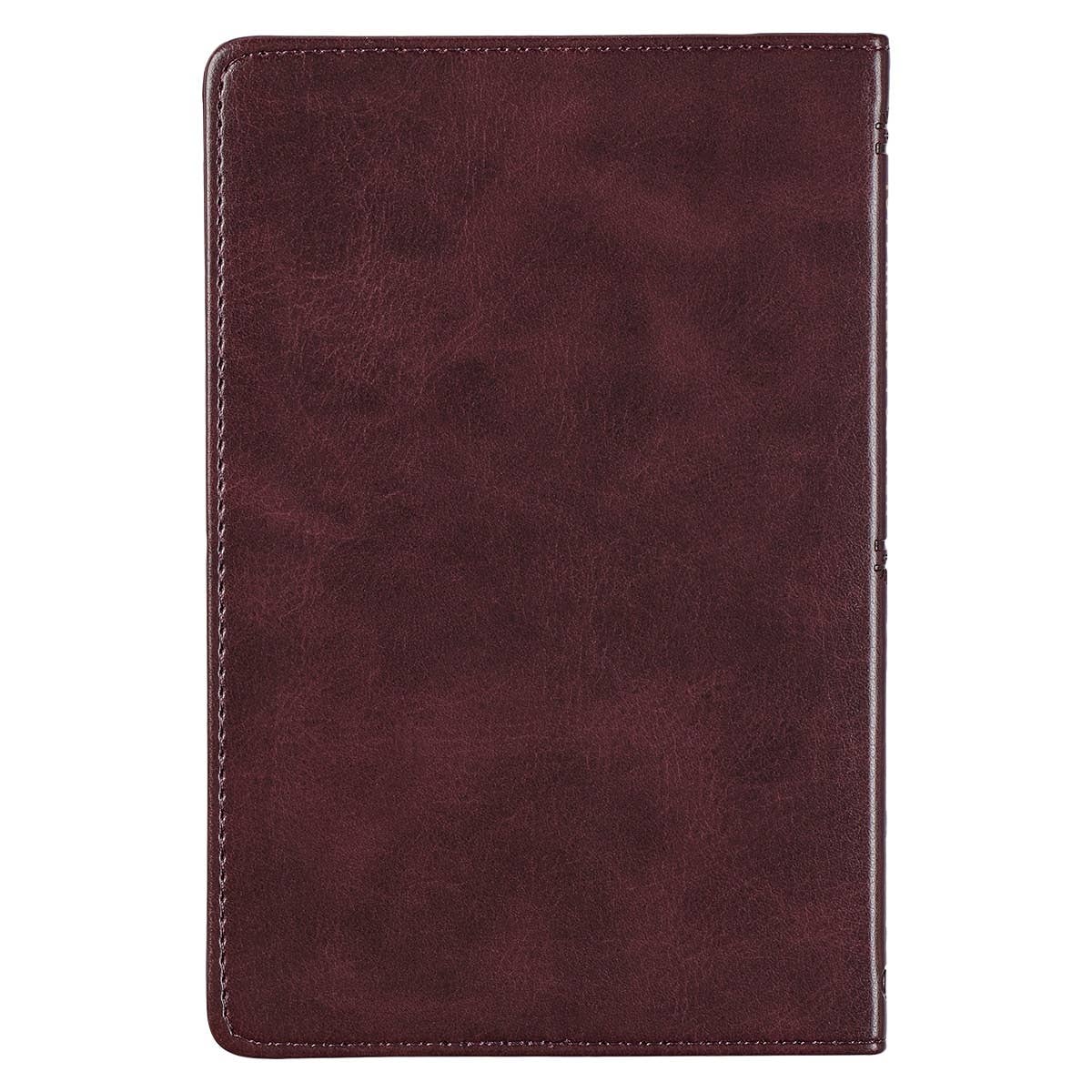 Faux leather 101 Prayers for Men book by Christian Art Gifts, featuring a textured cover and gold embossed title.