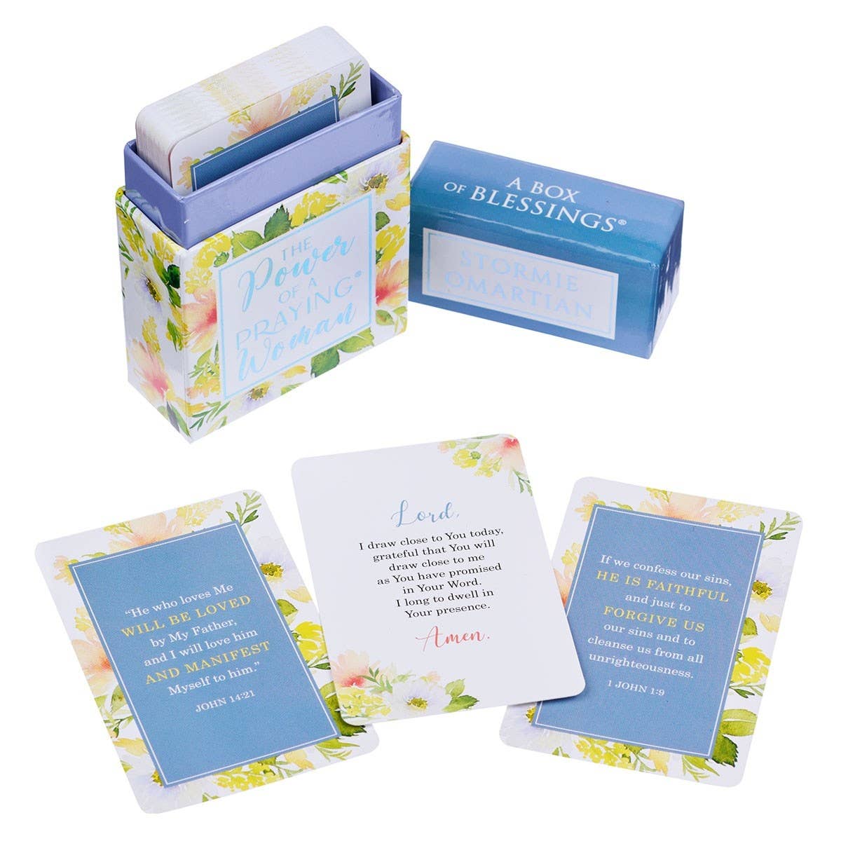 Box of Blessings The Power of a Praying Woman Christian Art Gifts, featuring a beautifully designed inspirational box with prayer-themed artwork.