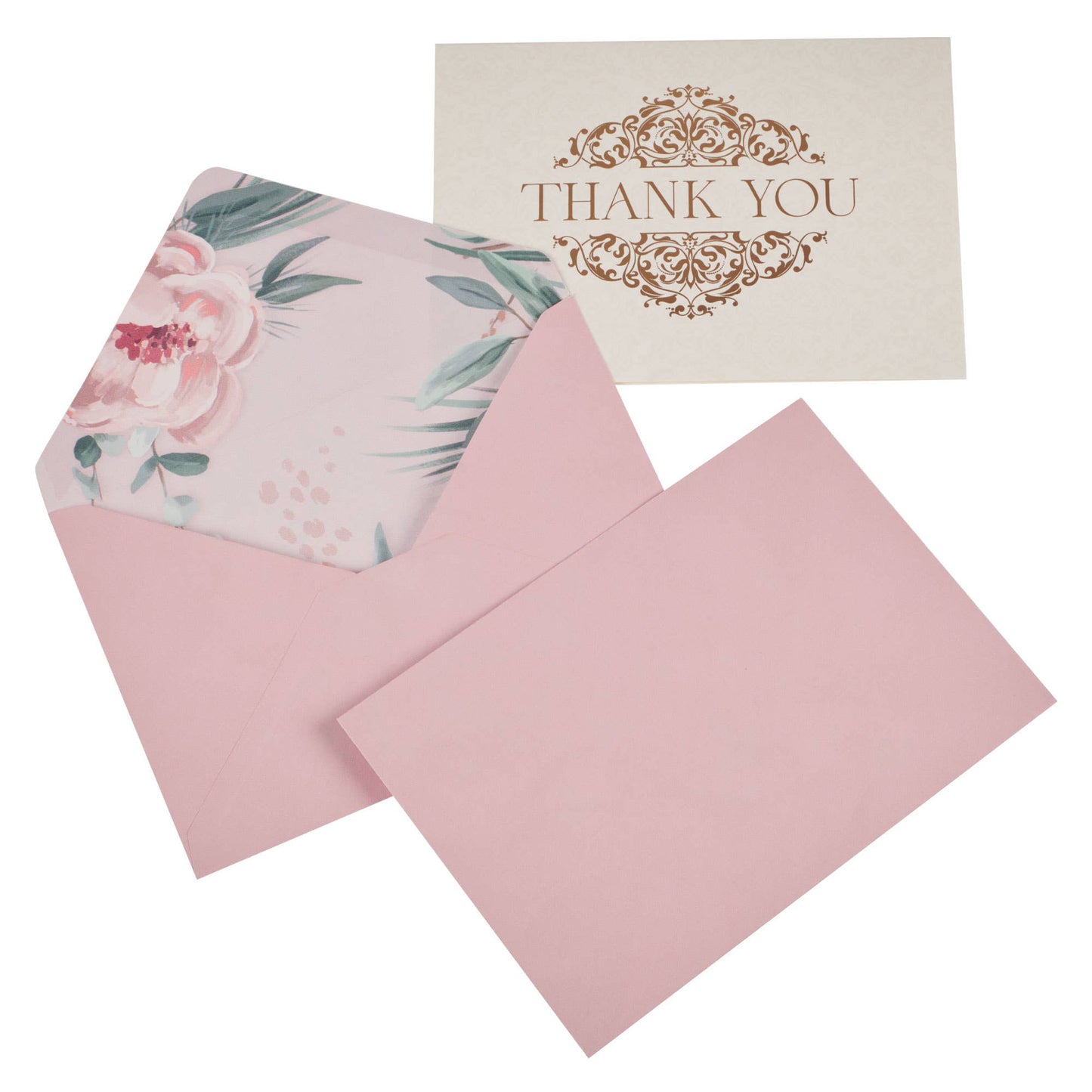 Boxed thank you cards featuring filigree designs by Christian Art Gifts, with elegant floral patterns and heartfelt message inside.