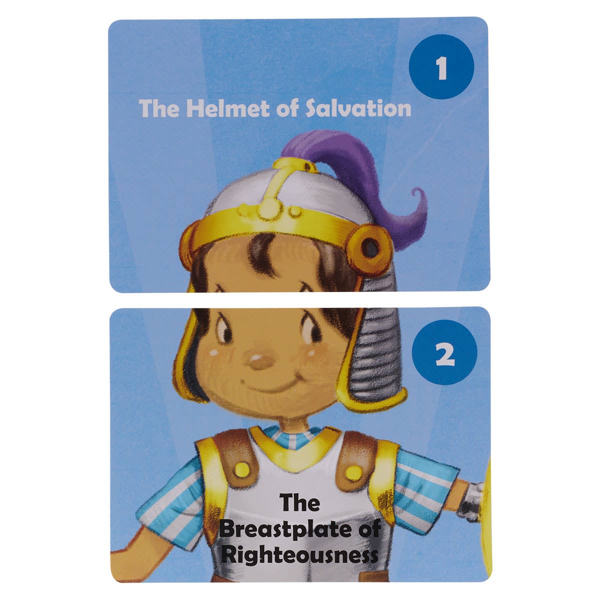 Christian Art Gifts Card Box Go Fish! – The Armor of God featuring colorful fish and armor illustrations for children.