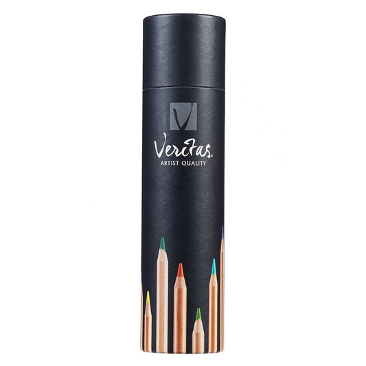 Christian Art Gifts Coloring Pencils Veritas 24-pack, round color pencils with vibrant hues for artistic coloring projects.