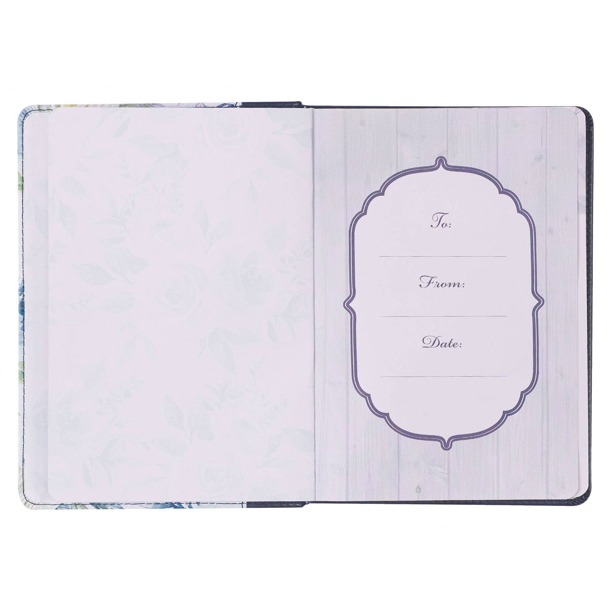 Faux leather devotional journal for moms titled "Devotional Moments with God," with Christian Art Gifts branding.