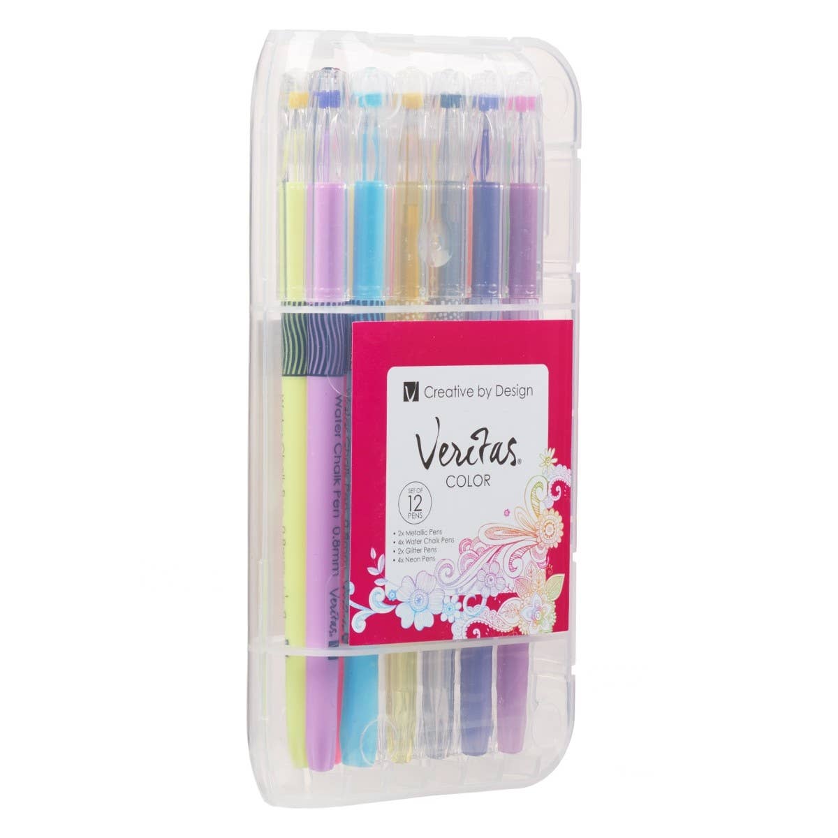 Christian Art Gifts 12-pack gel pen set with assorted colors, featuring smooth ink flow and colorful, vibrant gel pens.