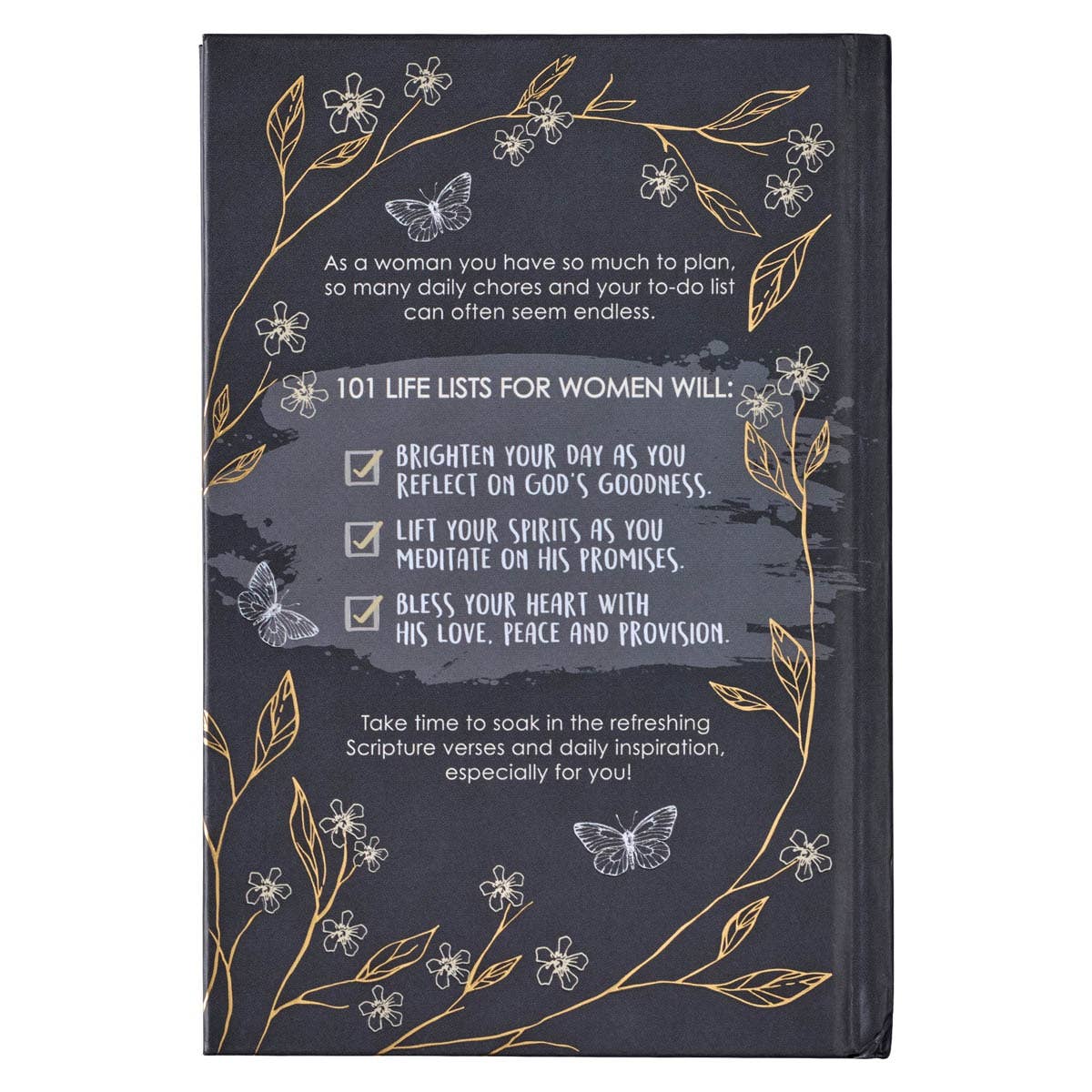 Hardcover Gift Book "Life Lists for Women" by Christian Art Gifts, featuring a colorful cover and inspiring design.