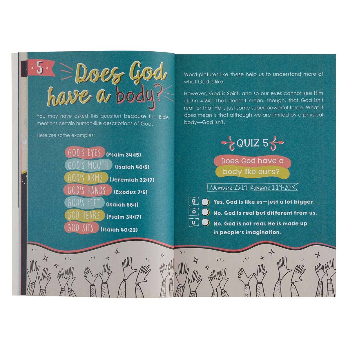 Softcover Kid's Bible Questions & Answers book by Christian Art Gifts, featuring colorful illustrations and engaging educational content.