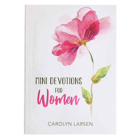 Mini Devotions for Women softcover book by Christian Art Gifts, featuring inspirational Christian messages and peaceful design.