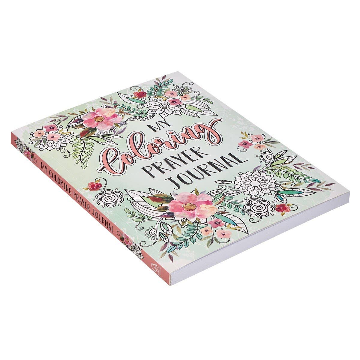 Coloring prayer journal by Christian Art Gifts featuring intricate designs for reflection and meditation.