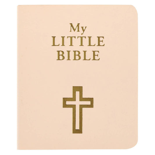 Taupe My Little Bible Light by Christian Art Gifts, featuring a compact, portable Bible with built-in light for reading.