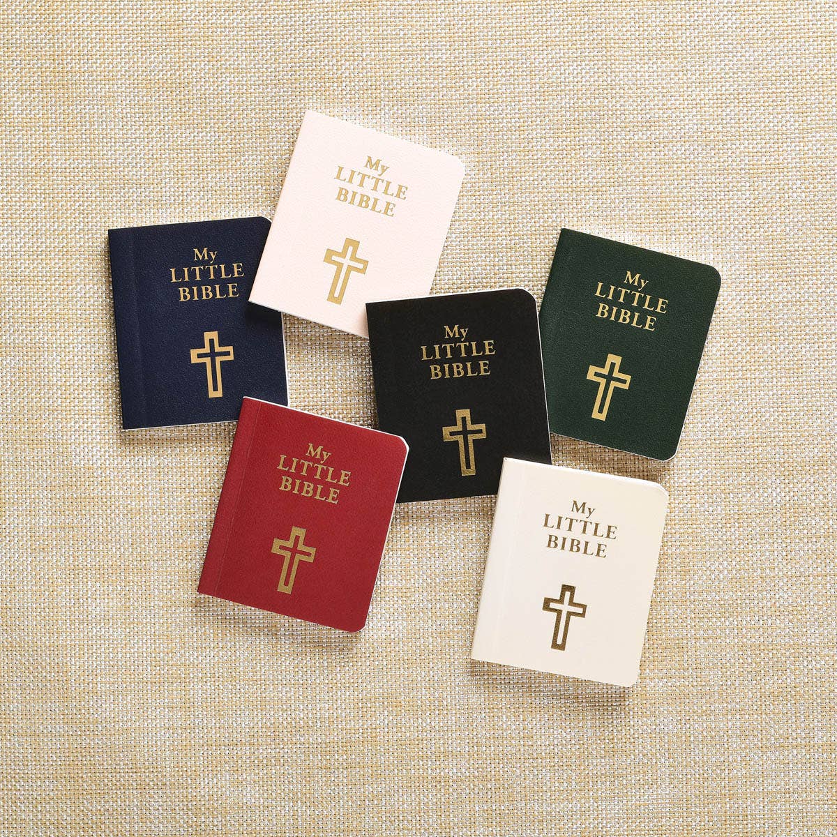 My Little Bible Light Taupe by Christian Art Gifts, compact portable Bible with taupe cover and soft lighting for reading.