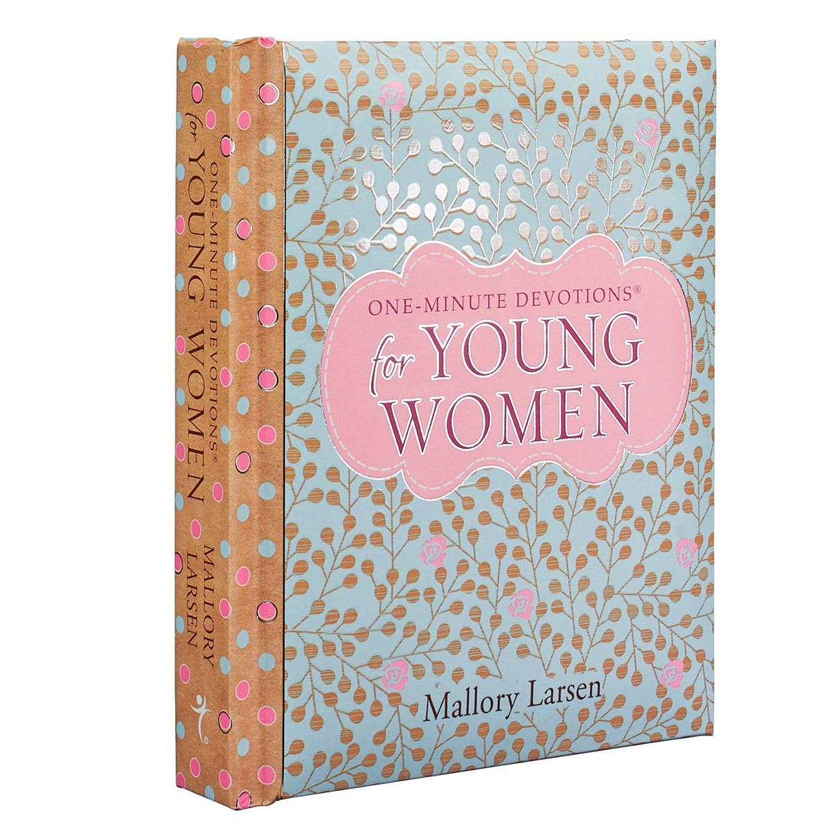 Padded hardcover of One-Minute Devotions for Young Women by Christian Art Gifts, featuring a soft cover design with inspirational text.