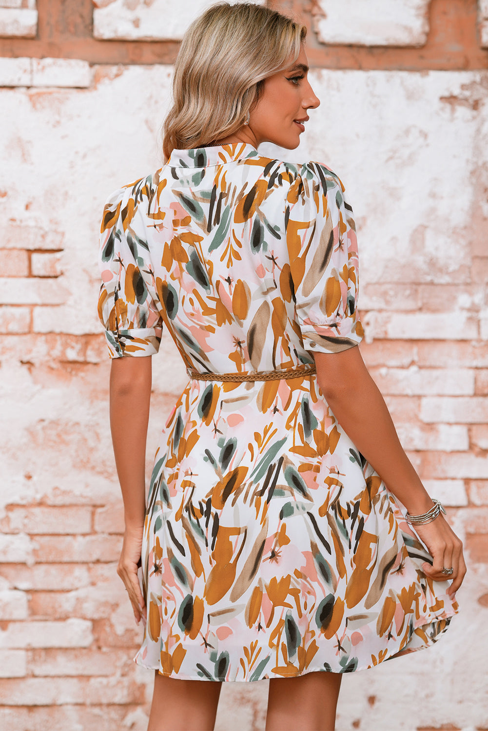 Fall Multi Short Dress by CSB Private Label featuring a stylish, colorful design perfect for casual and seasonal wear.