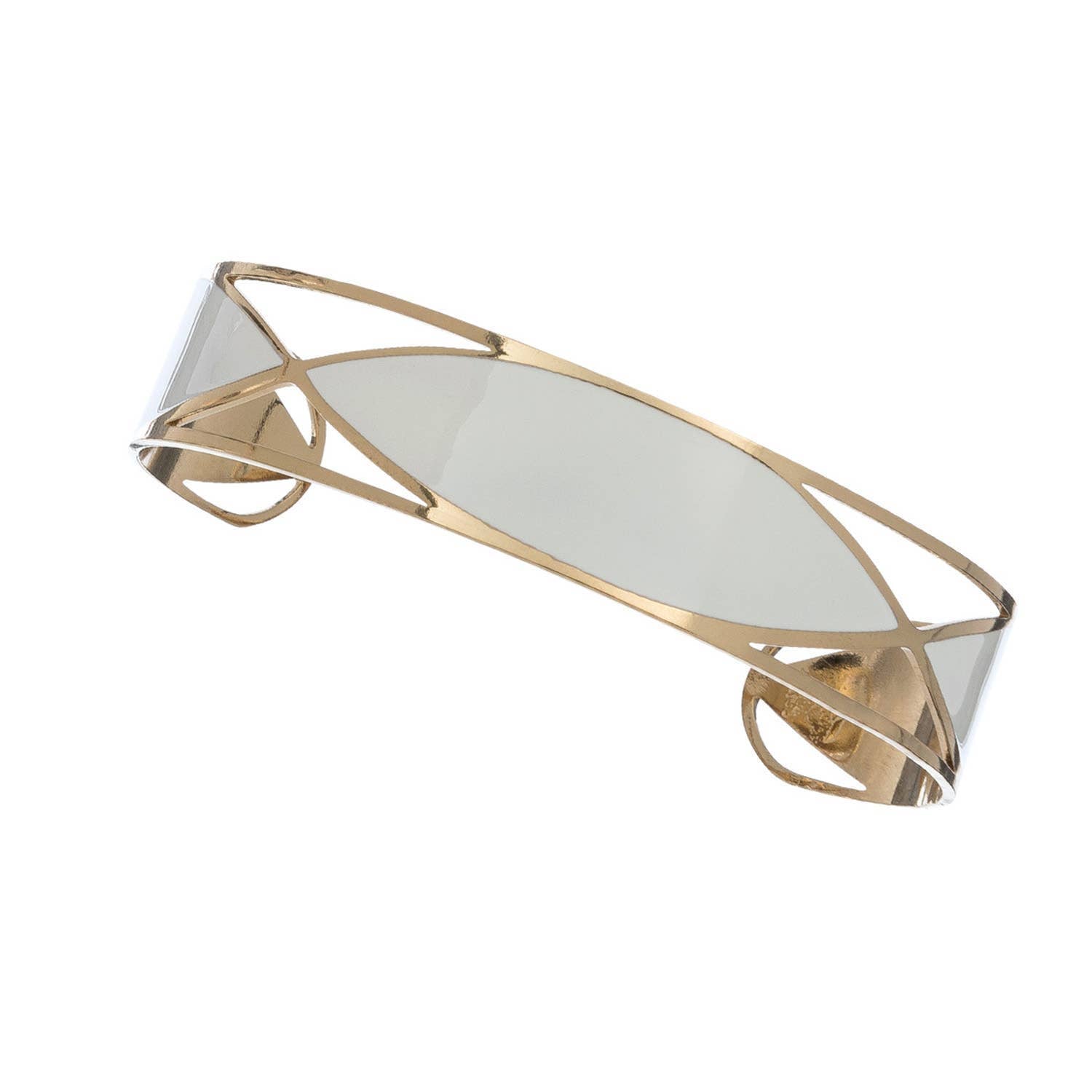 Elsie & Zoey hypoallergenic stainless steel oval bracelet with a sleek, polished design and smooth oval links.