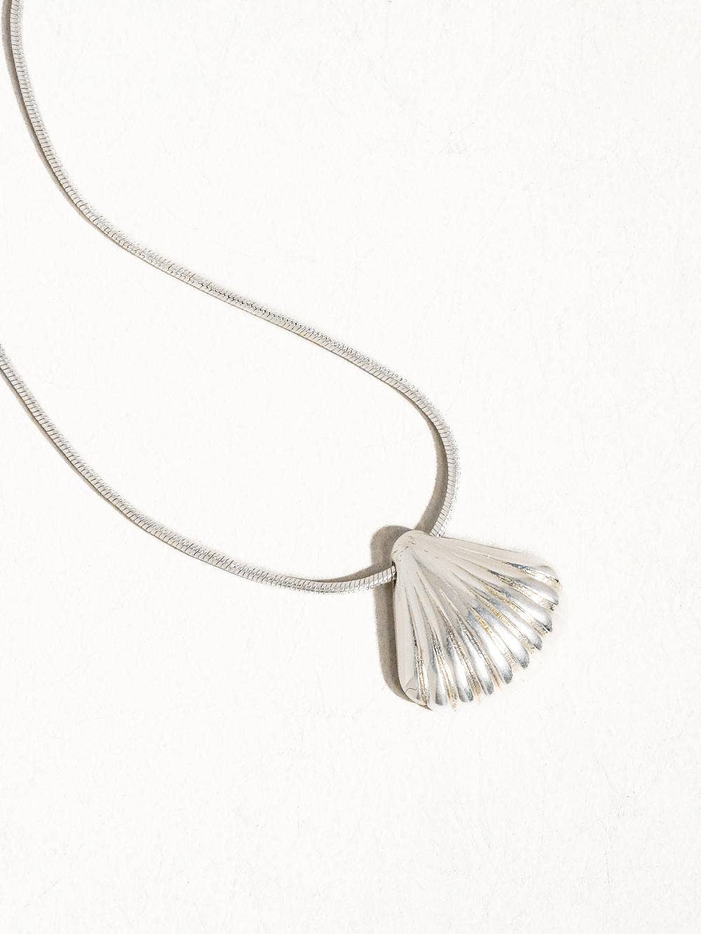Cosmic Classic Shell Necklace by Flanerie by MAIQ featuring a shell pendant on a delicate chain.