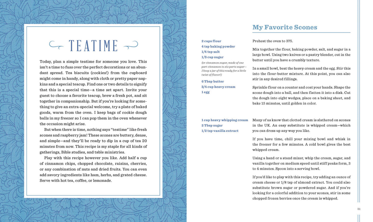 Hardcover of Teatime Discipleship book by Harvest House Publishers, featuring a peaceful, inviting design on the cover.