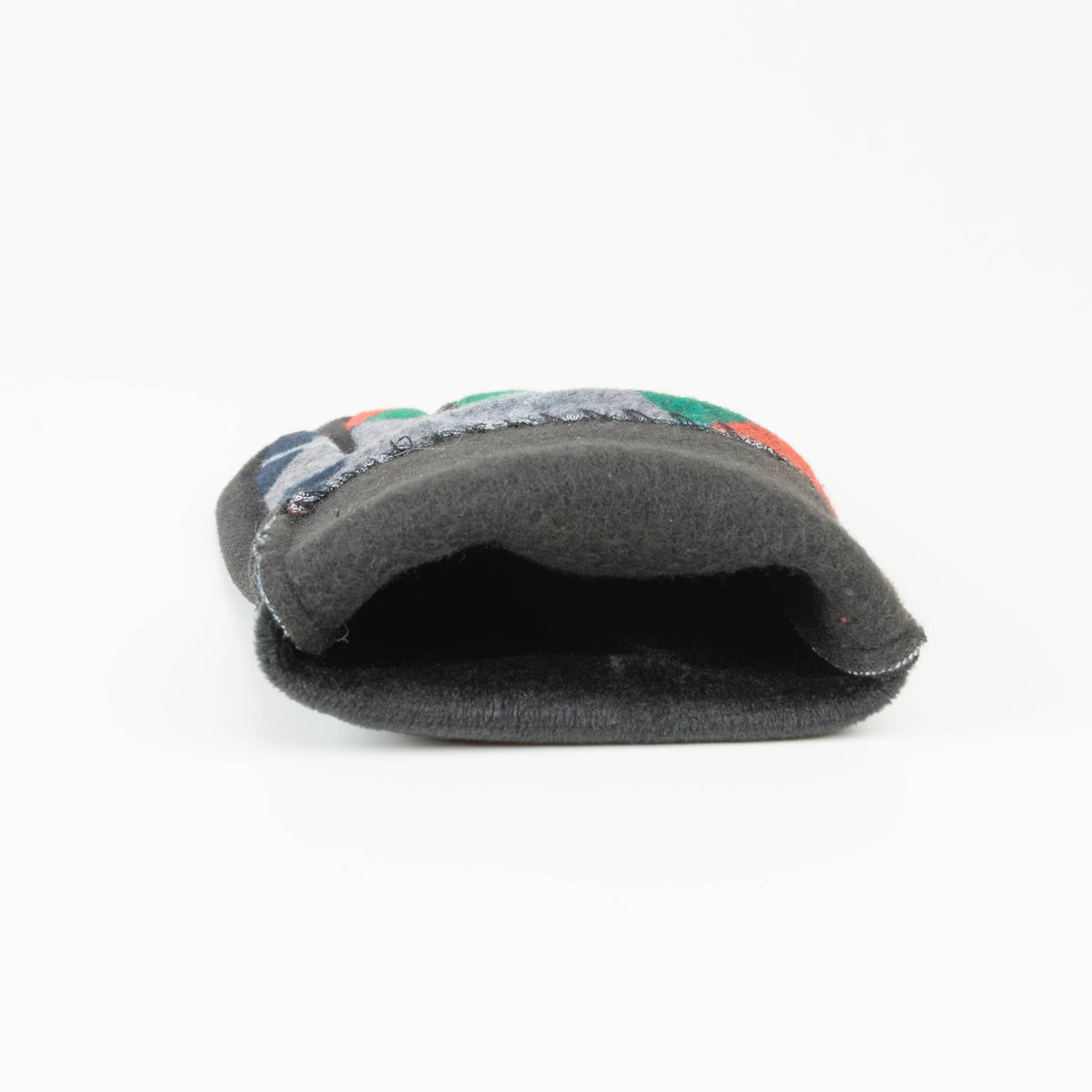 Howard's Clara Christmas plaid touchscreen gloves showing soft touch fabric and stylish holiday pattern for warm, convenient texting.
