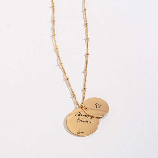 Howard's Love Hidden Heart Pendant Necklace featuring a delicate chain and a concealed heart-shaped charm.