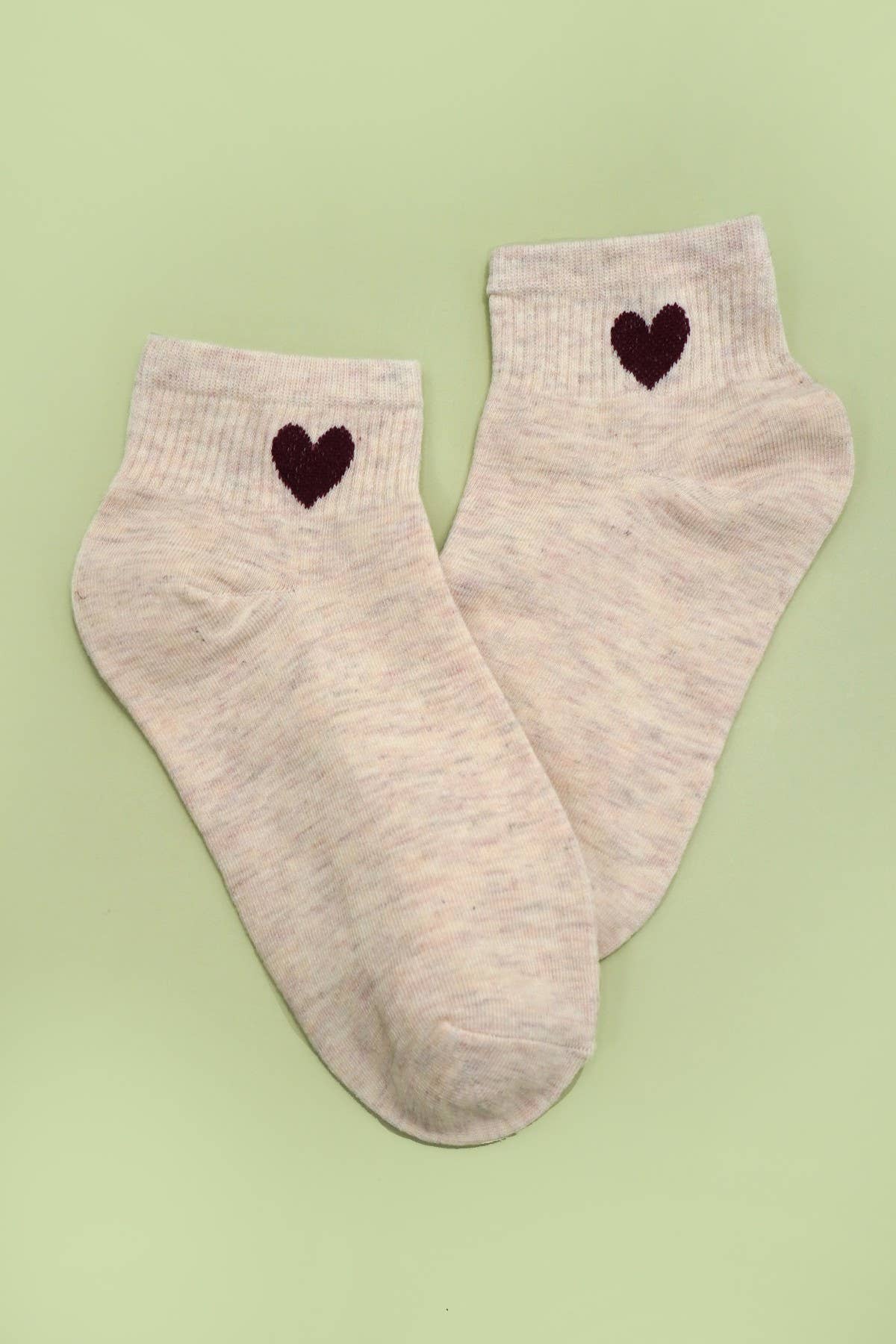 JOSSLYN by Wall to Wall women's cotton socks with heart pattern, featuring soft material and colorful design.
