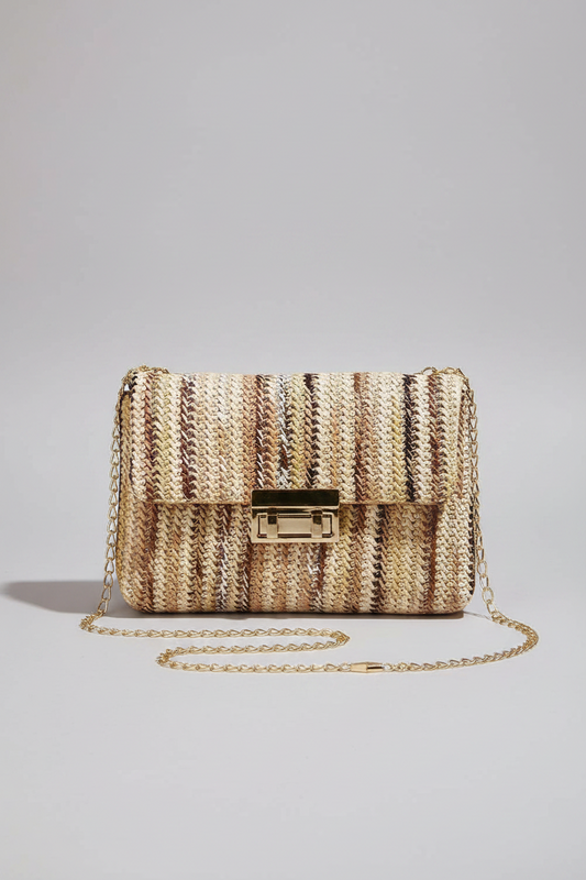 Bohemian Woven Gold Chain Shoulder Bag