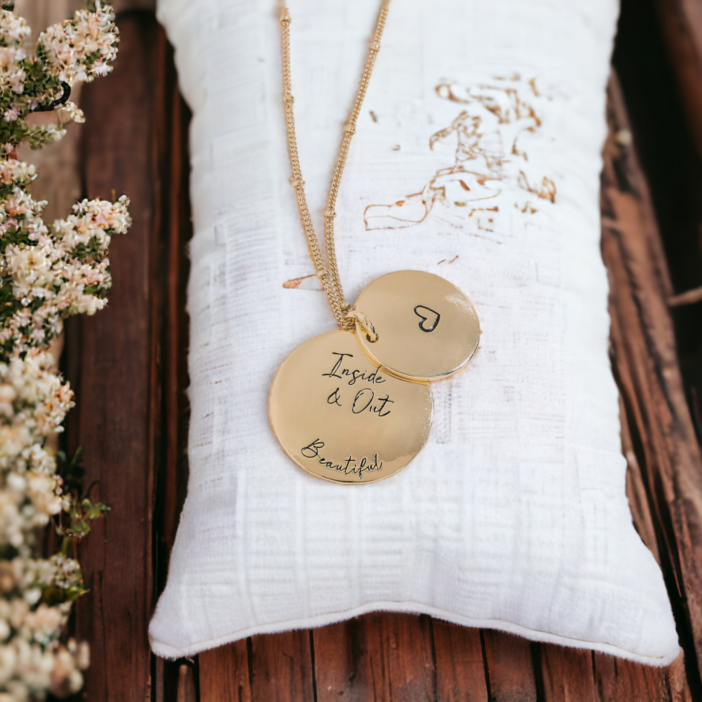 Elegant silver hidden heart pendant necklace with delicate chain, showcasing a romantic heart-shaped charm.