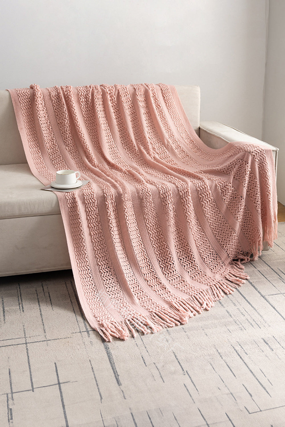 Pink rose-patterned blanket from My Store, soft and cozy fabric with floral design, perfect for home decor or warmth.