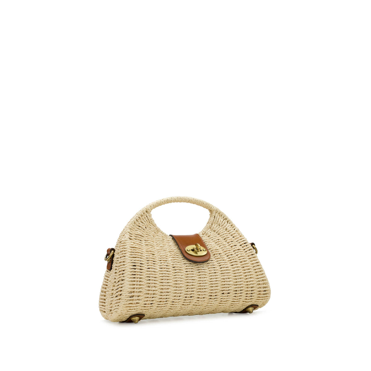 Patricia Nash Sarakino woven top handle bag with attached scarf, featuring a textured leather finish and elegant design.