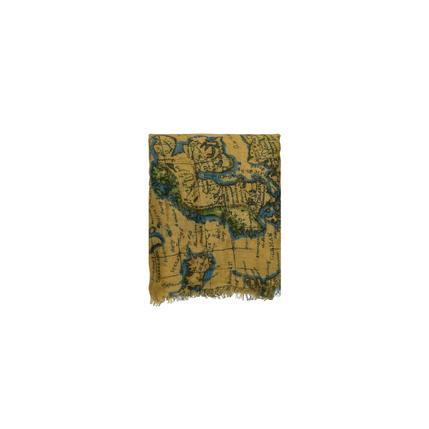 Patricia Nash European map print scarf with lightweight fabric and detailed map design in neutral tones.