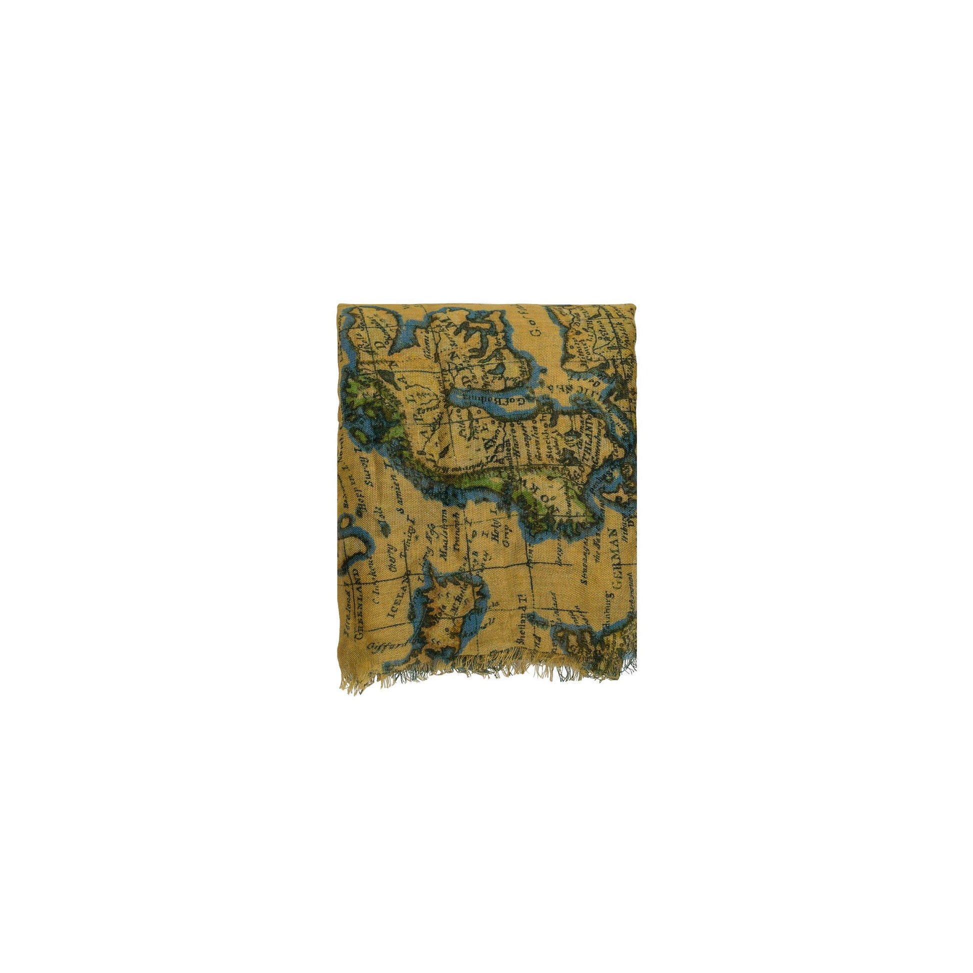 Patricia Nash European map print scarf with lightweight fabric and detailed map design in neutral tones.