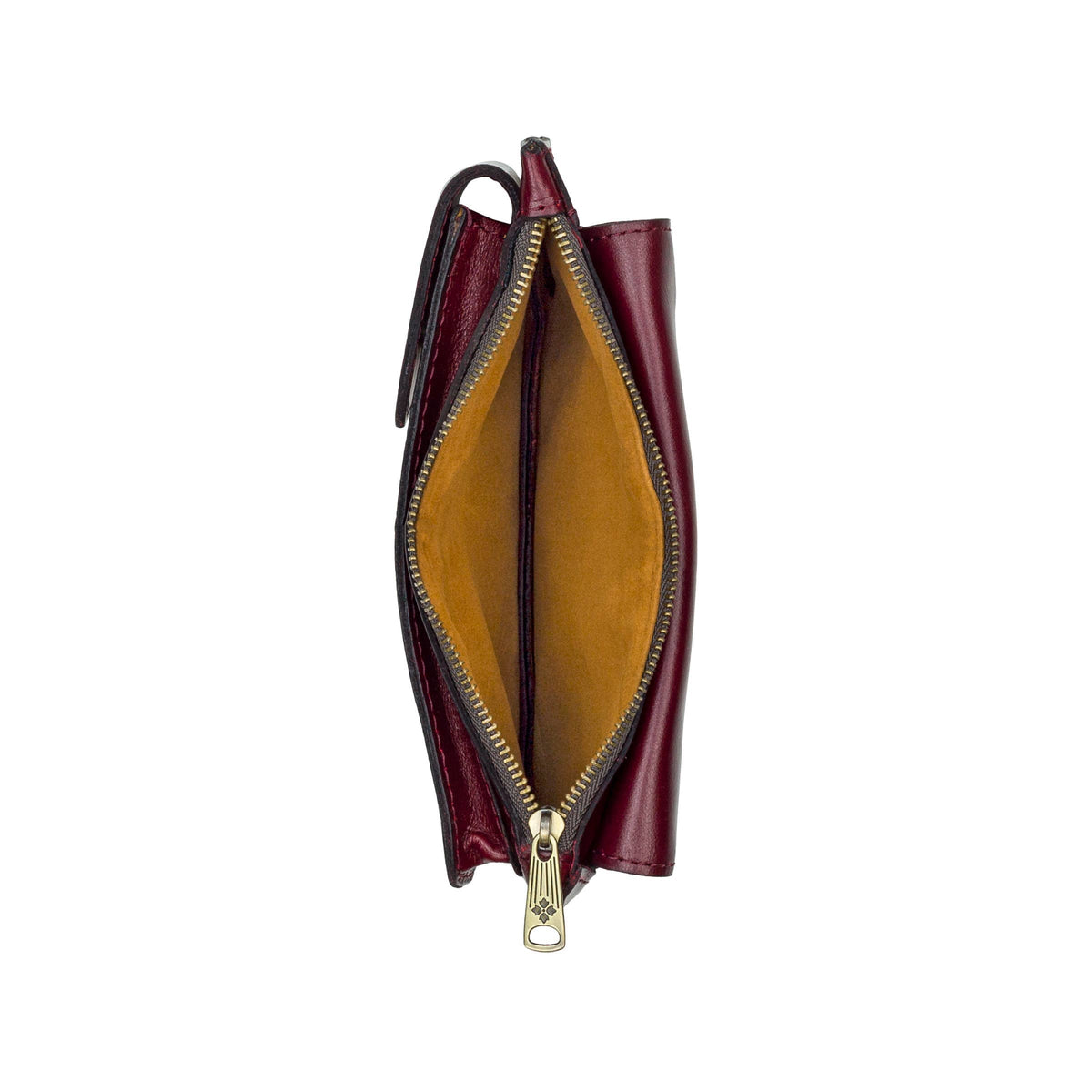 Patricia Nash Chiavella phone crossbody bag featuring leather strap and compact design, perfect for carrying essentials.