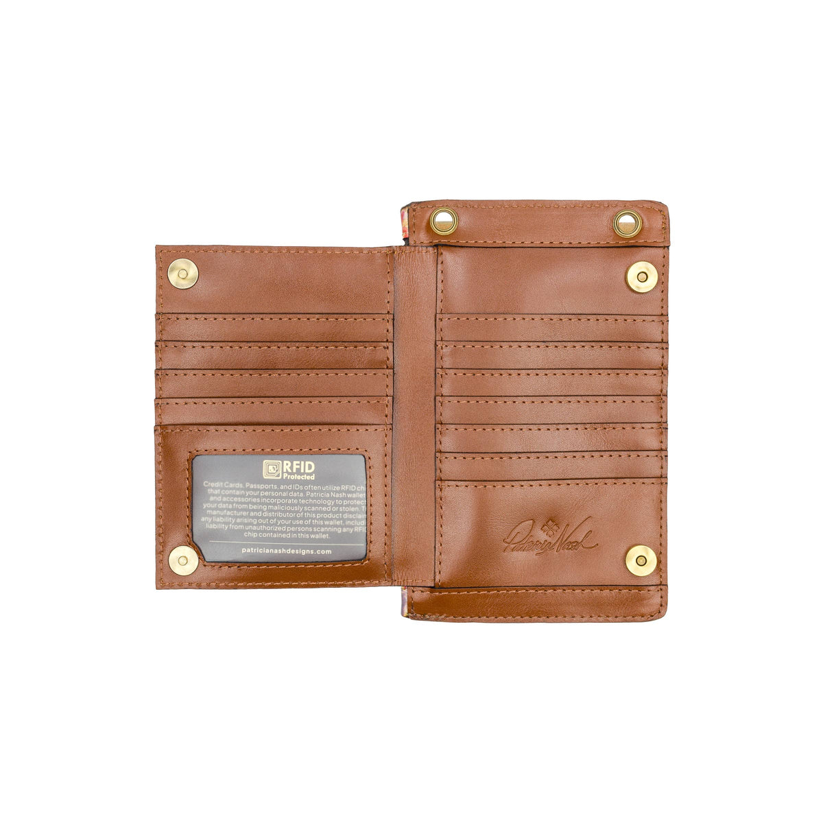 Patricia Nash Chiavella phone crossbody bag with leather strap and woven design, stylish and functional accessory.