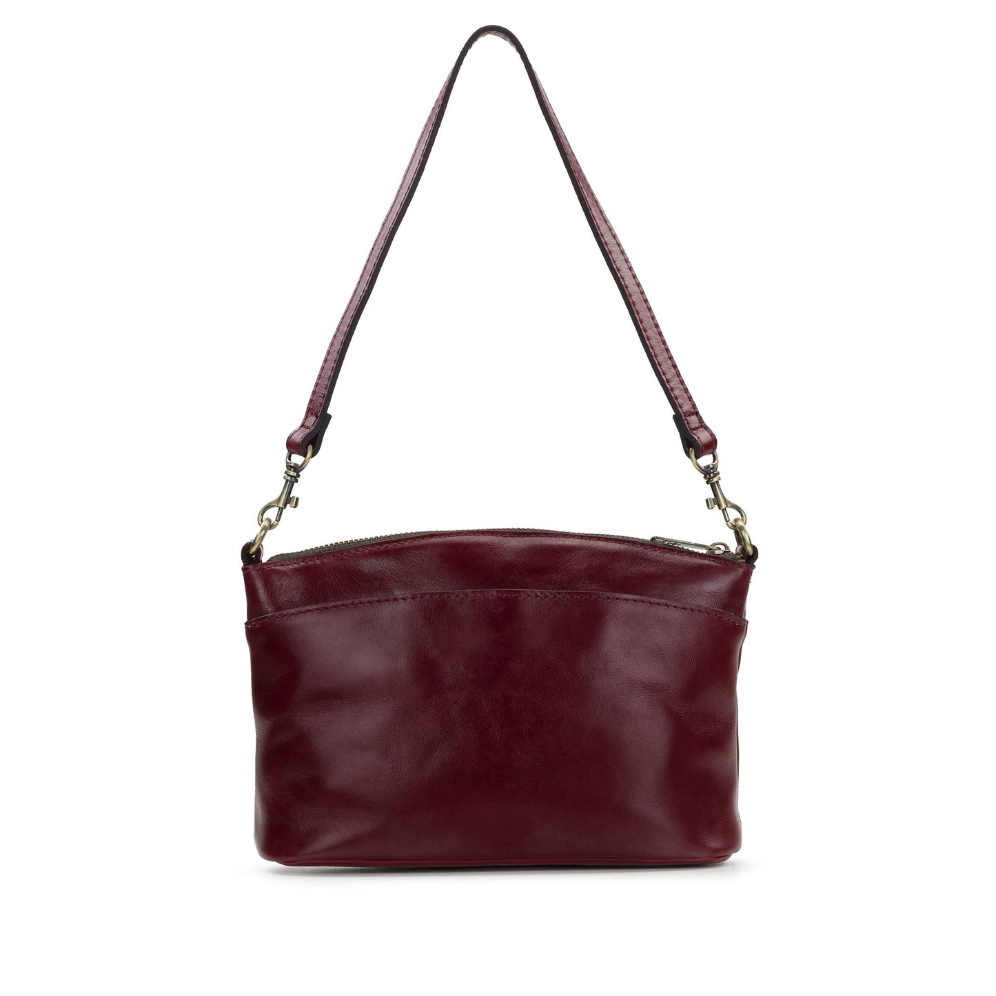 Patricia Nash Arlee Crossbody bag with floral leather design, adjustable strap, and vintage-inspired style.