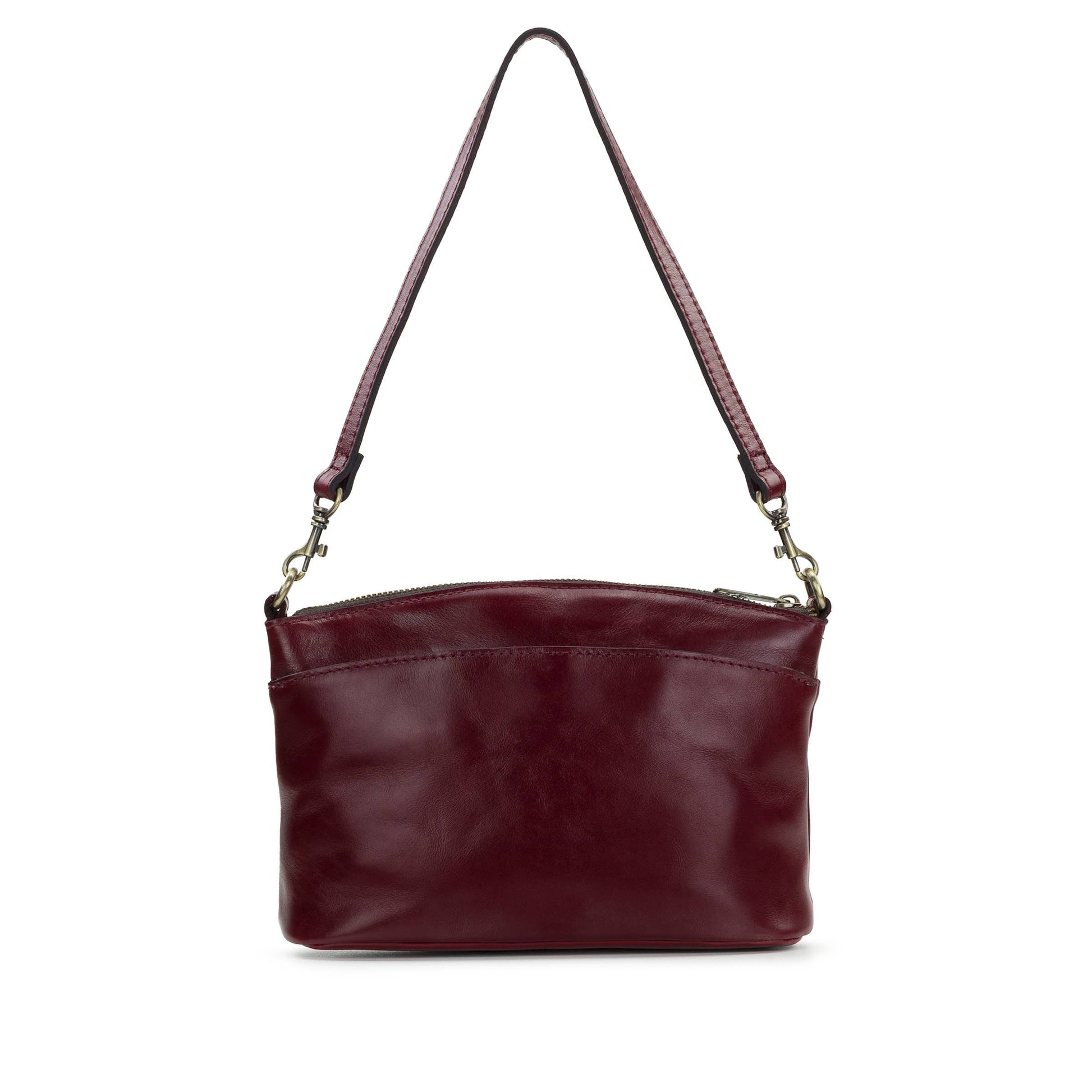 Patricia Nash Arlee Crossbody bag with floral leather design, adjustable strap, and vintage-inspired style.
