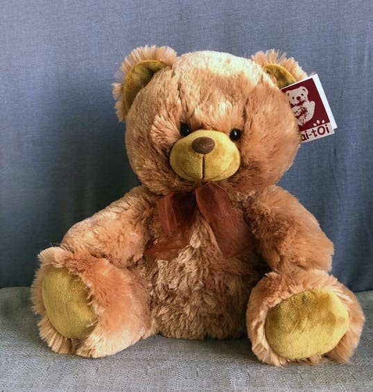 13-inch tall toy bear by Roma Leathers, Inc. featuring soft plush fur and detailed craftsmanship.