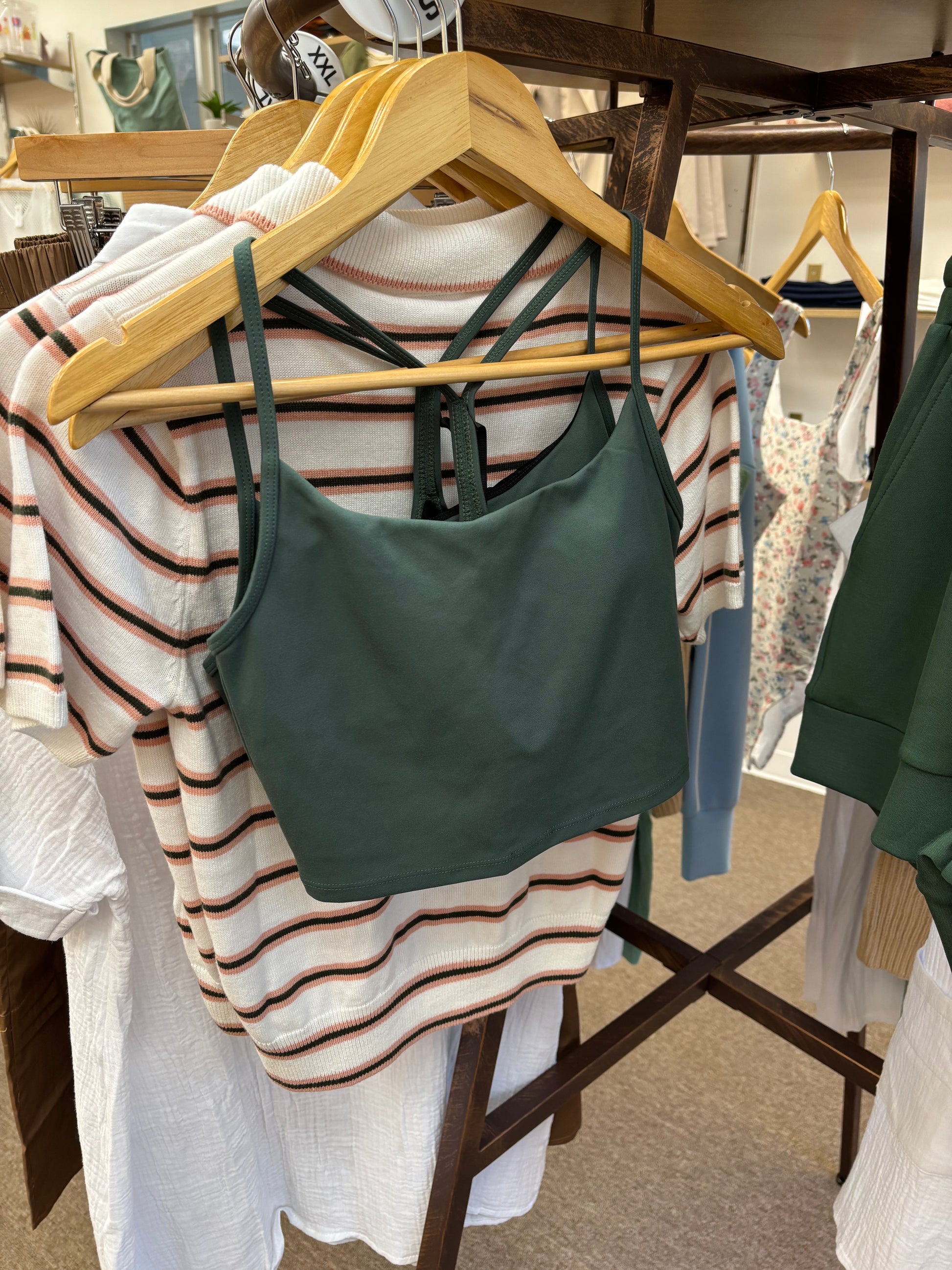 Varley Harley Bralette with soft fabric, delicate straps, and a stylish design, perfect for casual or active wear.