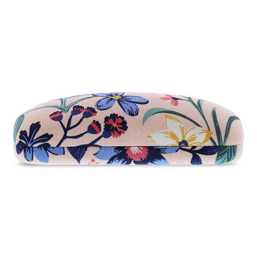 Vera Bradley Eyewear Reader Case in Paradise Coral with floral pattern and secure zipper closure.