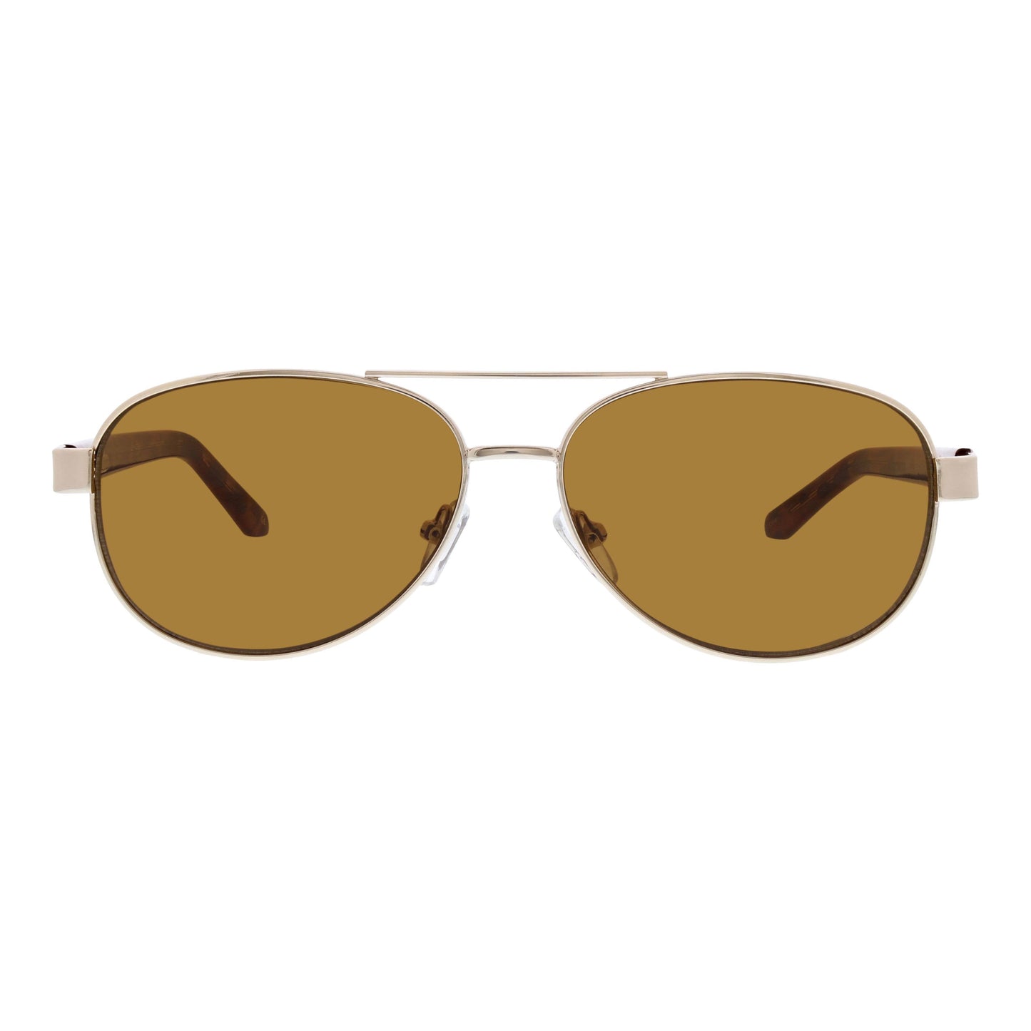 Vera Bradley Emlyn Paradise Coral polarized bi-focal reading sunglasses with coral-colored frame and tinted lenses.