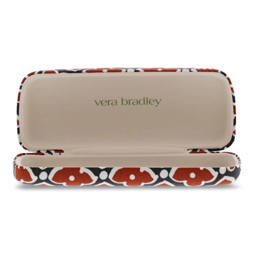 Vera Bradley Reader Hard Clamshell Case Moorish pattern for eyeglasses or sunglasses, compact and protective.